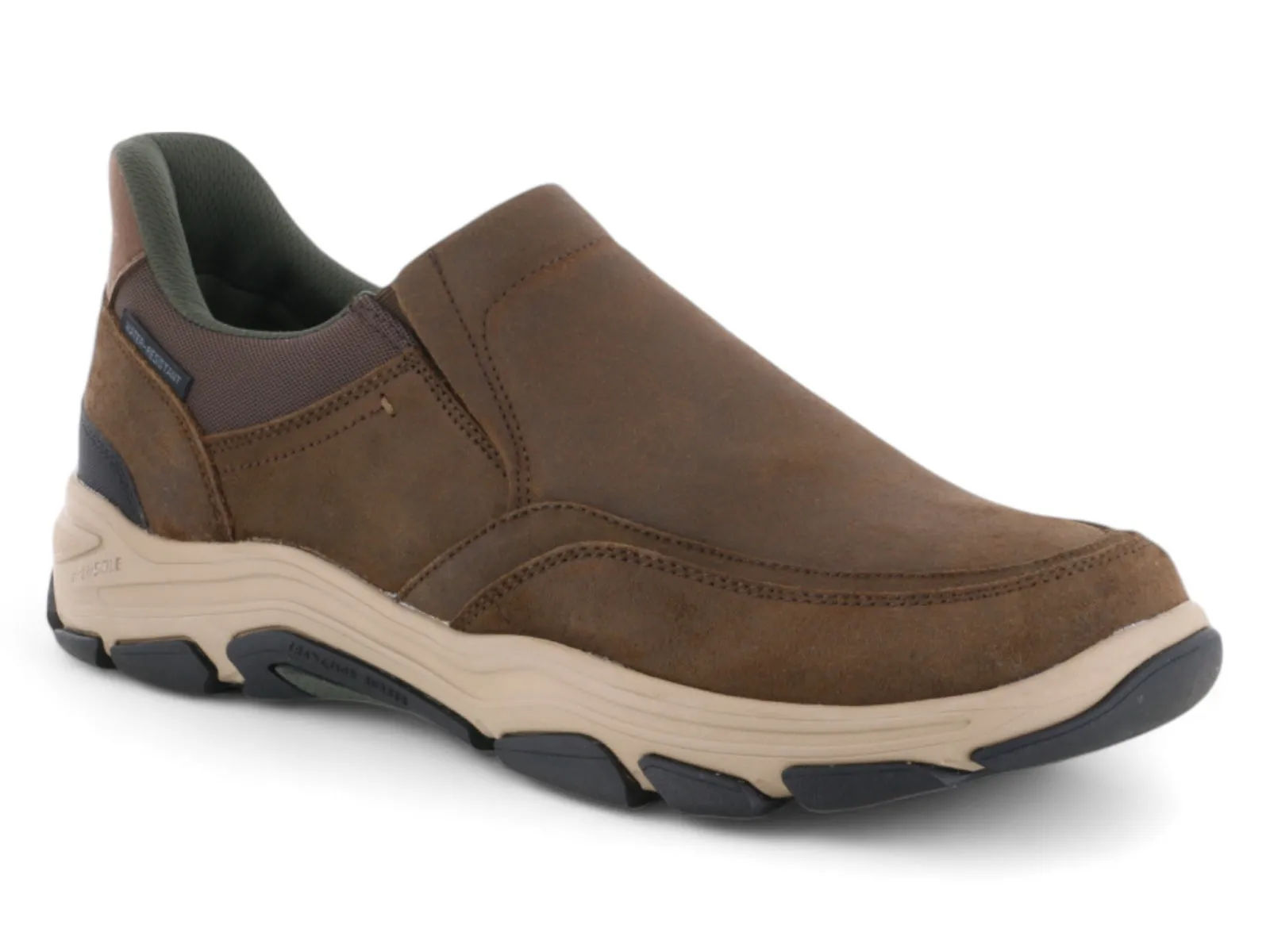 Pilates practitioners' flexibility partygoers Rockport Reece Step Activated Slip On Shoes Brown