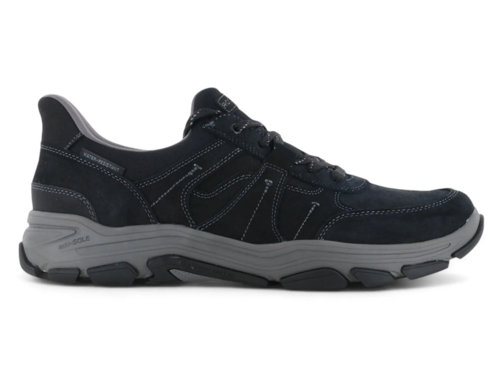 Rockport Rhett Step Activated Walking Shoes Black Refined chic runners'