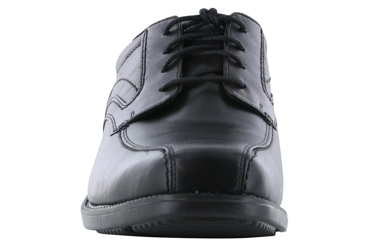 Retro feel Detail Cut Rockport Style Leader 2 Bike Toe Oxford Black
