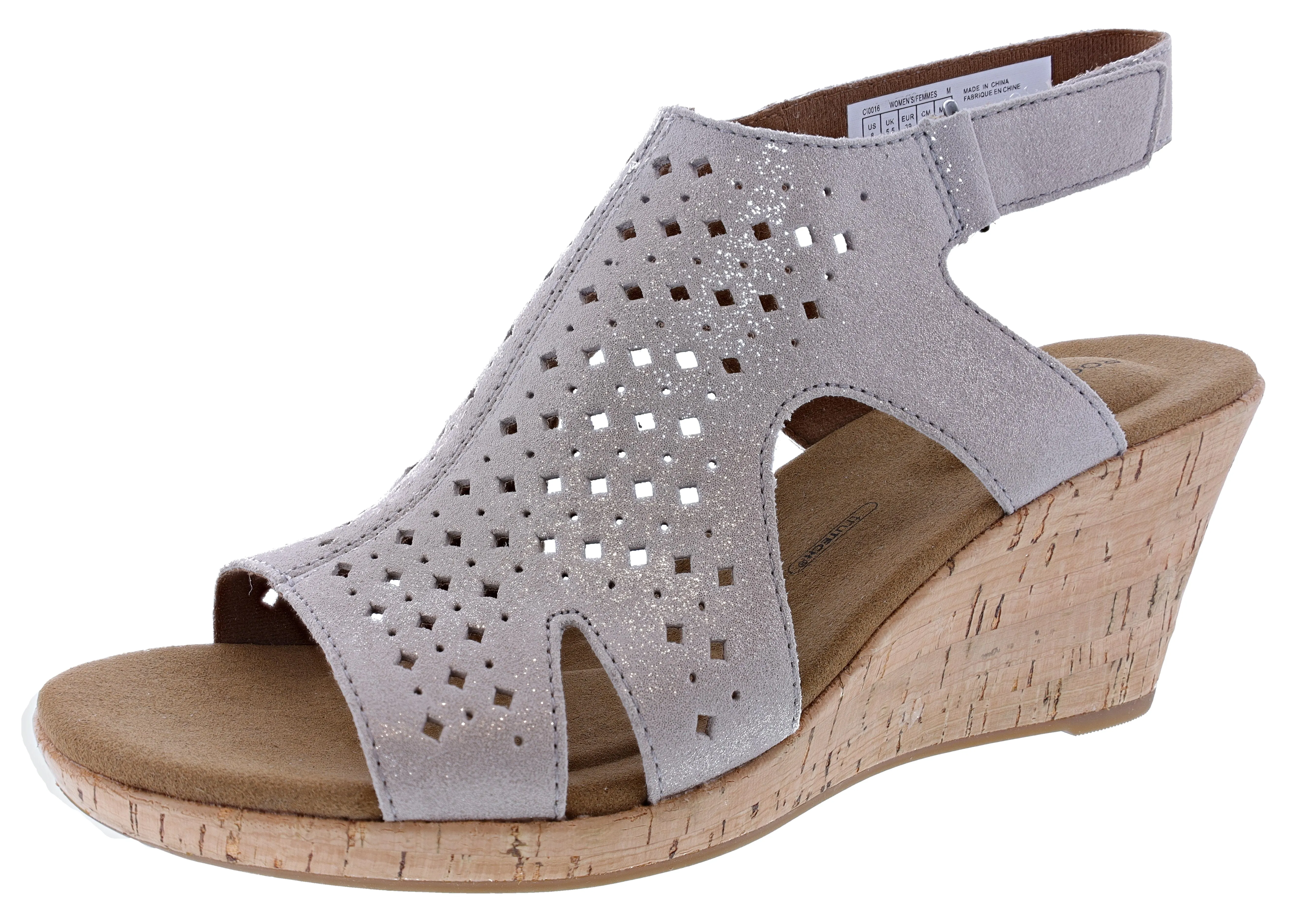 Rockport Women's Briah Hood Sling Wedge Elastic Band