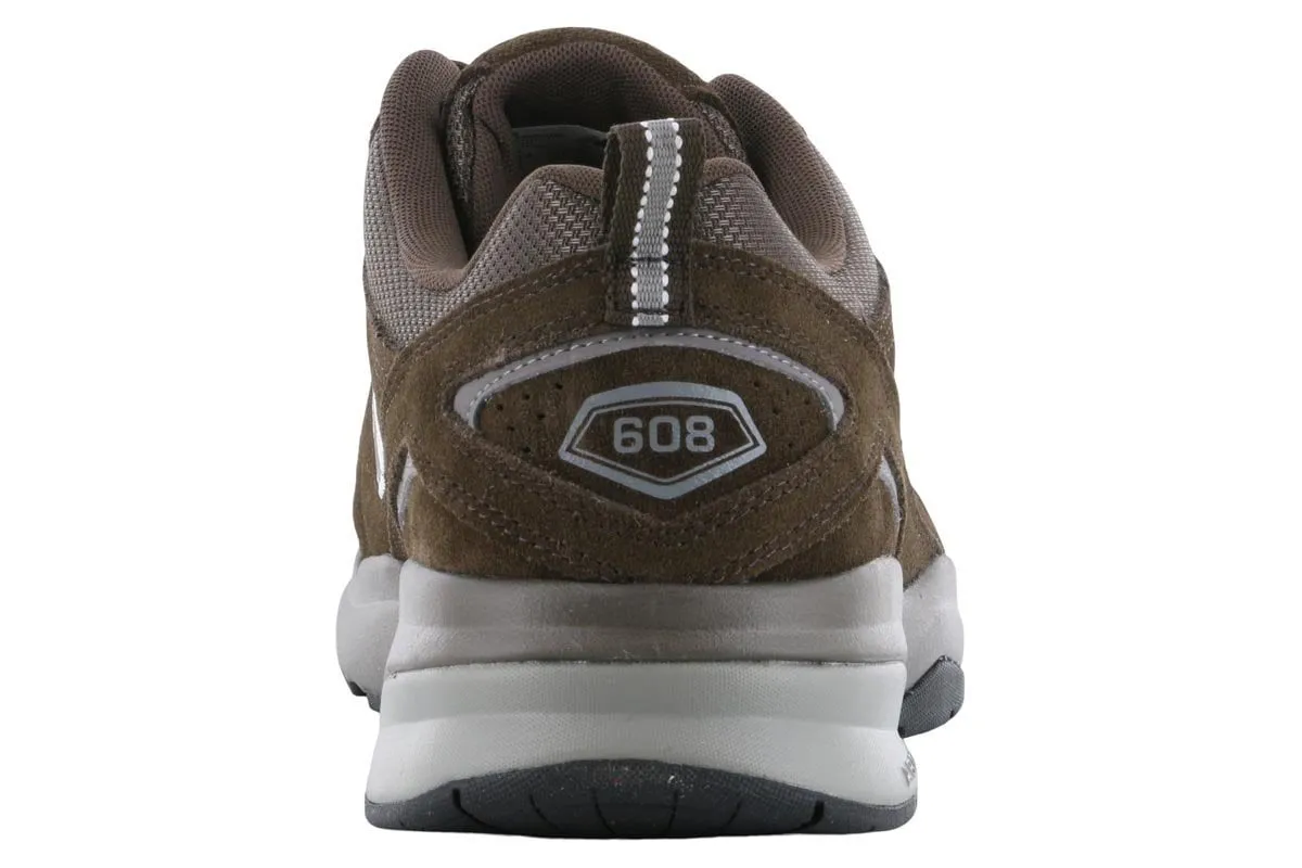 New Balance 608V5 Chocolate Trainer zip