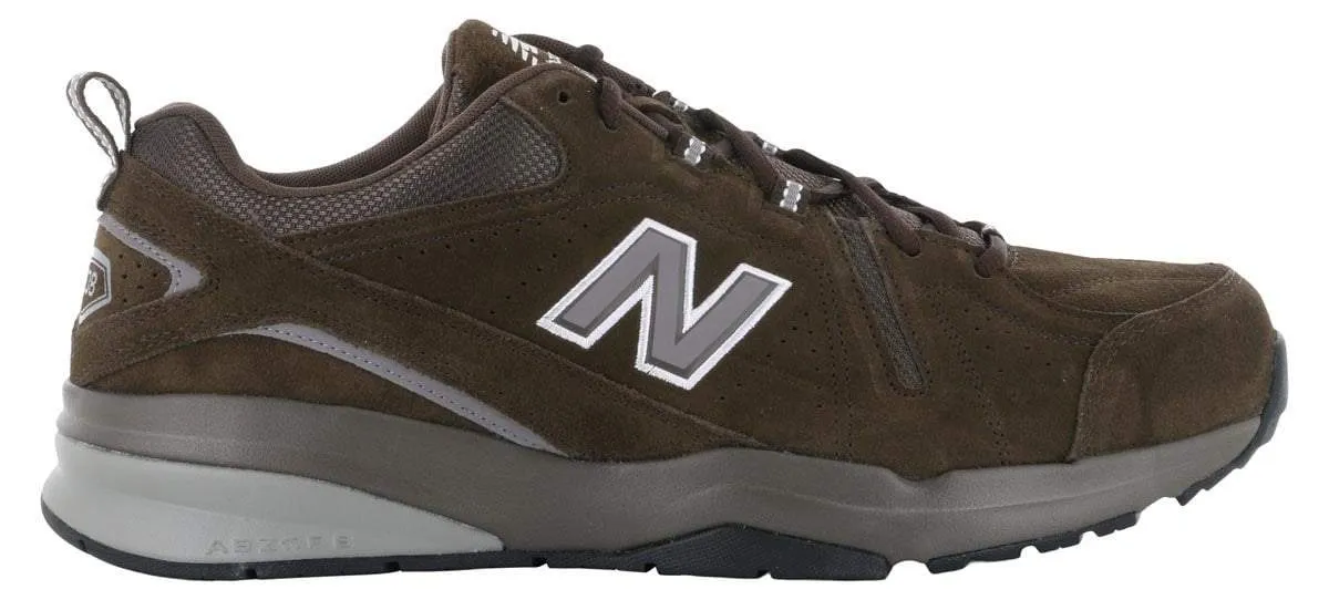 New Balance 608V5 Chocolate Trainer slim fit