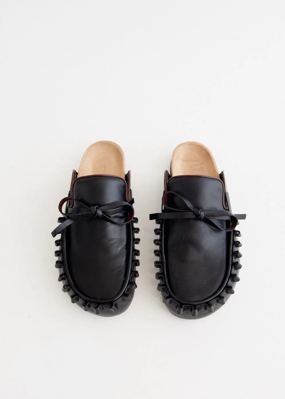 Retro Style Style Match Ruffle Loafers