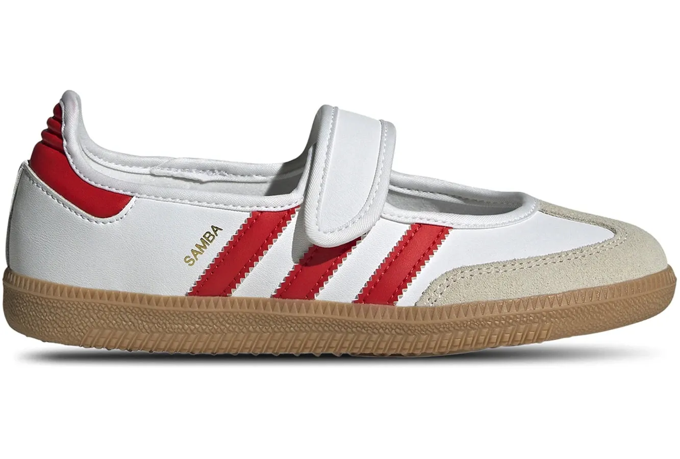 Trend Driven Adidas Samba Jane White Red Gum