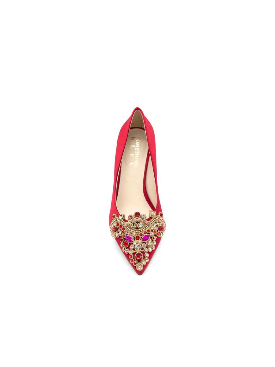 Sabrina Pointed Toe Kitten Heel most stylish Functional shock absorption