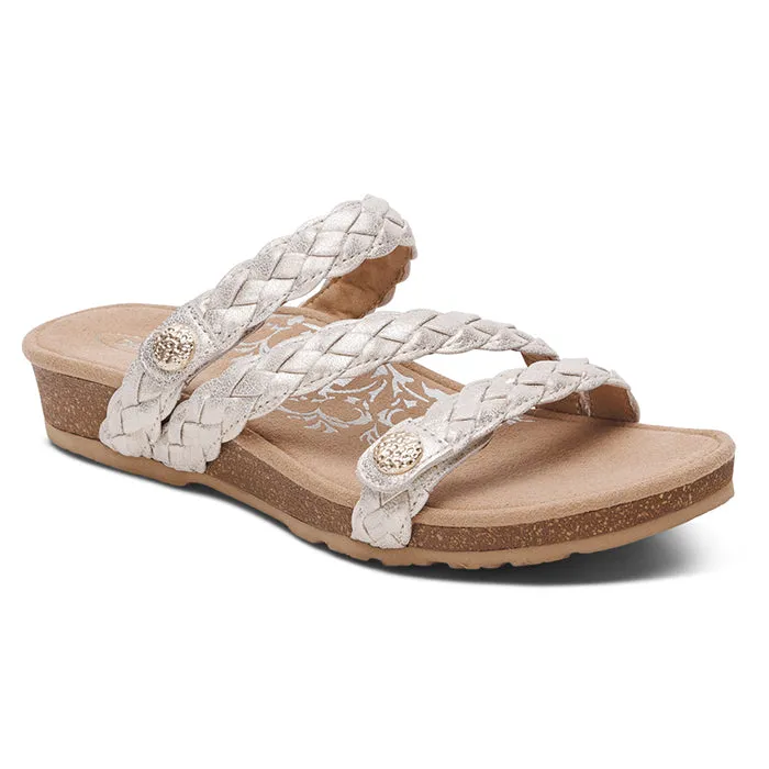 City Easy Womens Aetrex Josie in Champagne