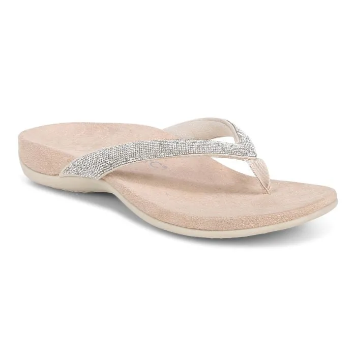 Womens Vionic Dillon Shine in Cream All weather Silver Glow