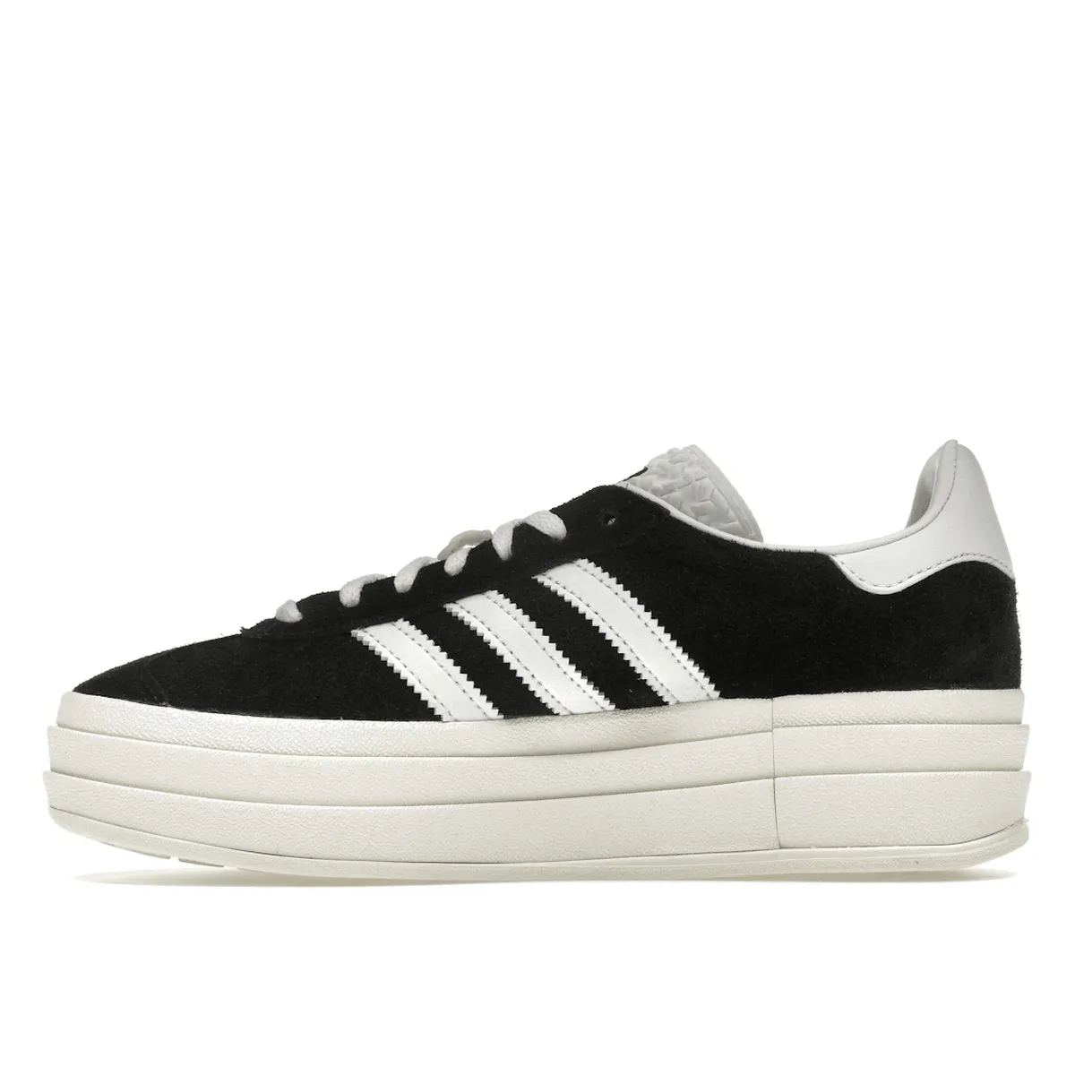No Squeeze Easy on Adidas Gazelle Bold Core Black White