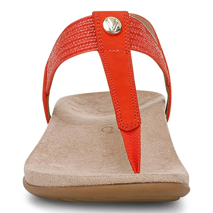 Womens Vionic Brea in Cherry Tomato Suede Material