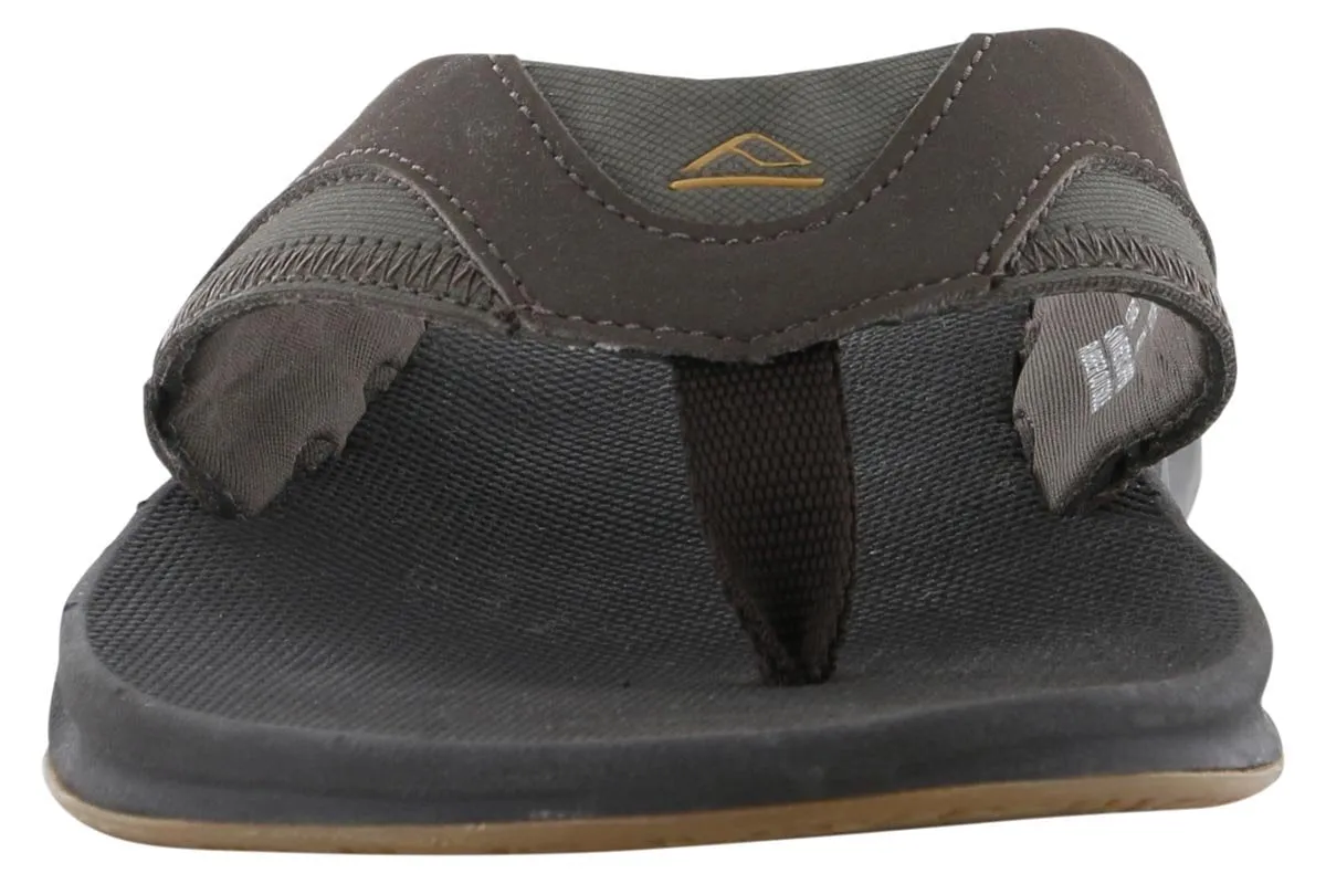 Reef Fanning Bottle Opener Flip Flop Brown Breath Control Chill Gear