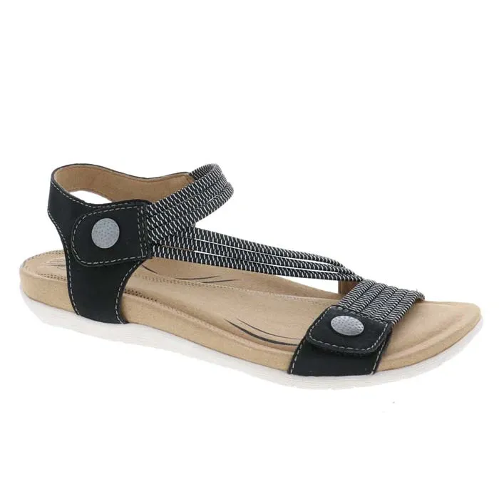 Womens Biza Luna in Black Casual Sandals Sporty Sandals for Summer