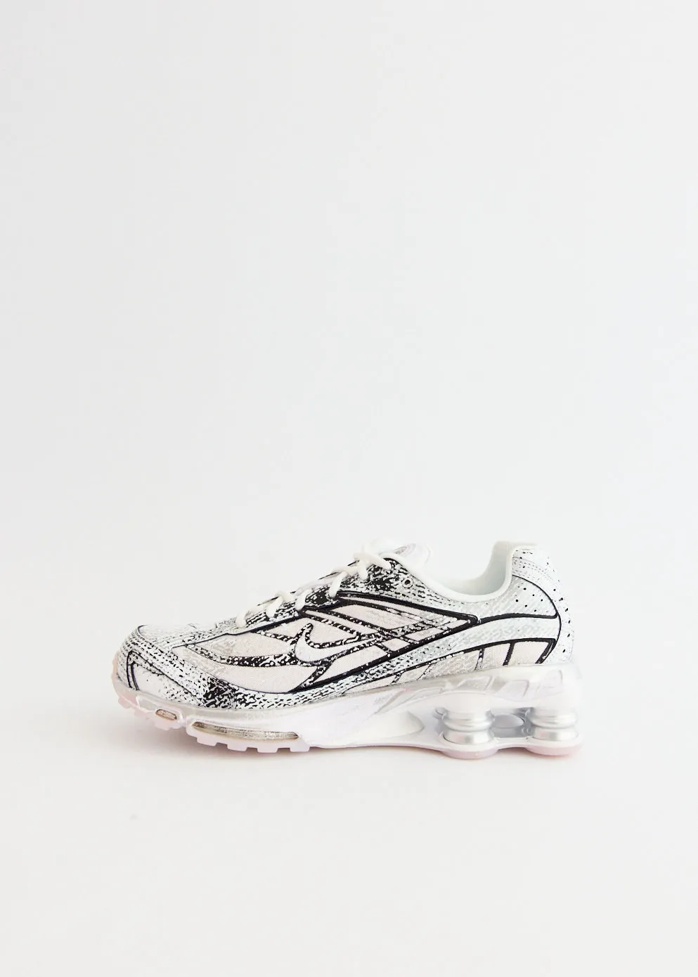 Shox Ride 2 'Metallic Platinum' Sneakers Adaptive Style Indoor
