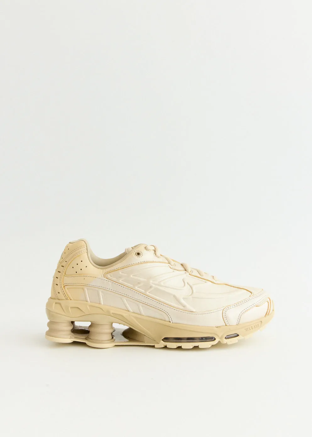 Fashion-Forward Look Breathable Ease Shox Ride 2 PRM 'Desert Khaki' Sneakers