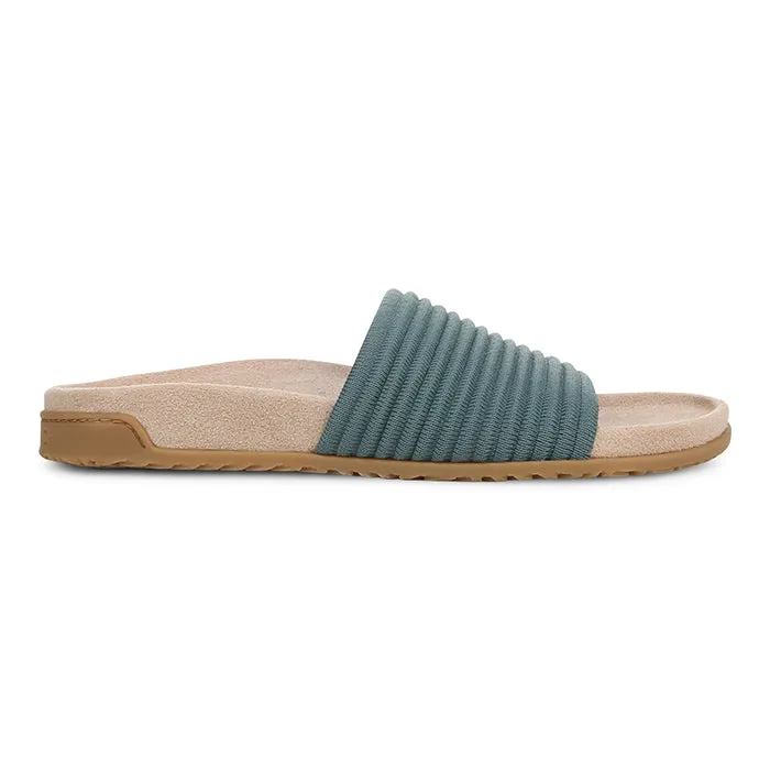 Womens Vionic Evie Compression Knit in Bodega Blue Metal Shine