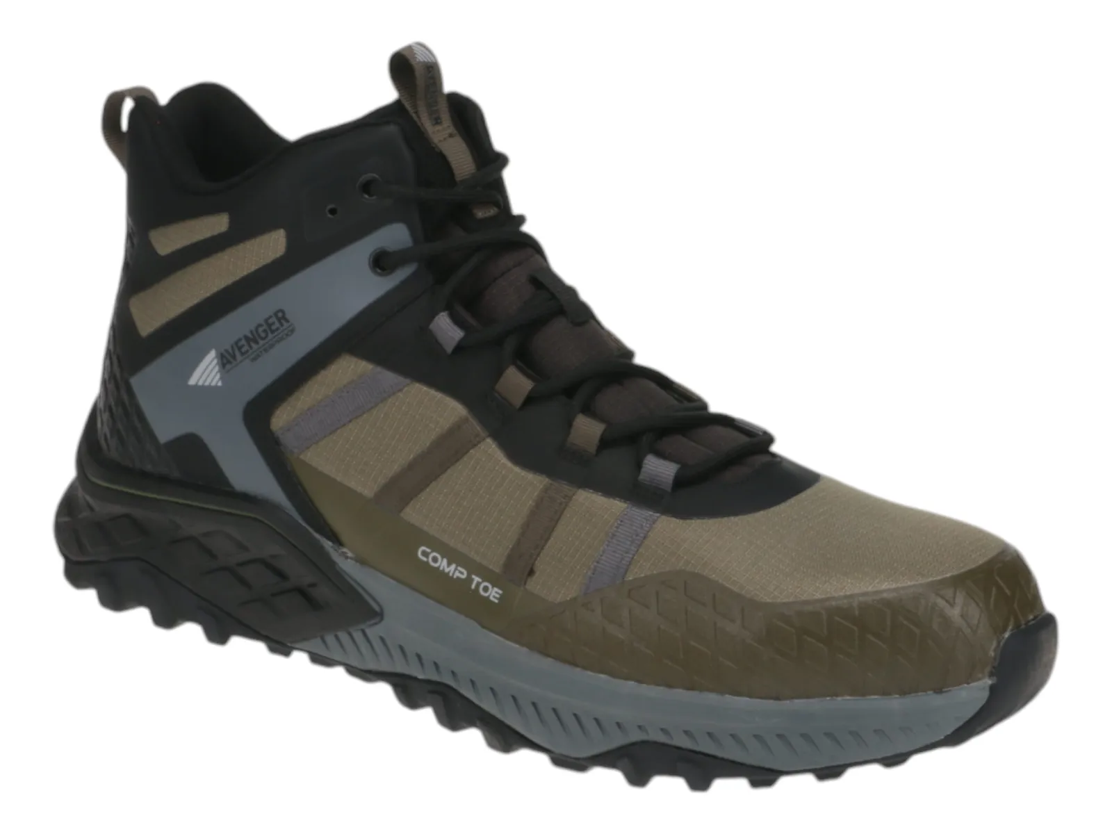 Avenger Aero Trail Safety Toe Mid Olive Trek Ready