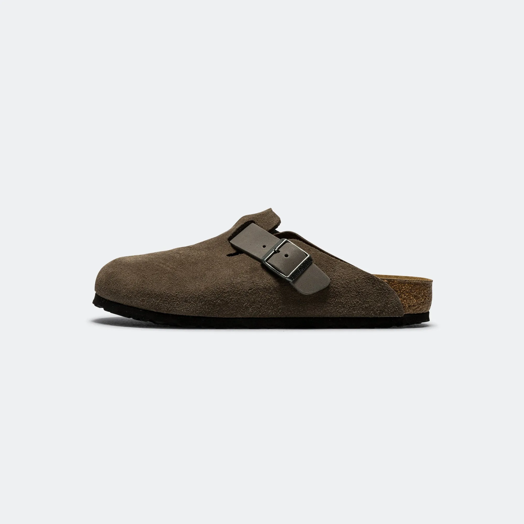 Sandal Pads Boston - Concrete Grey Oiled/Suede Leather