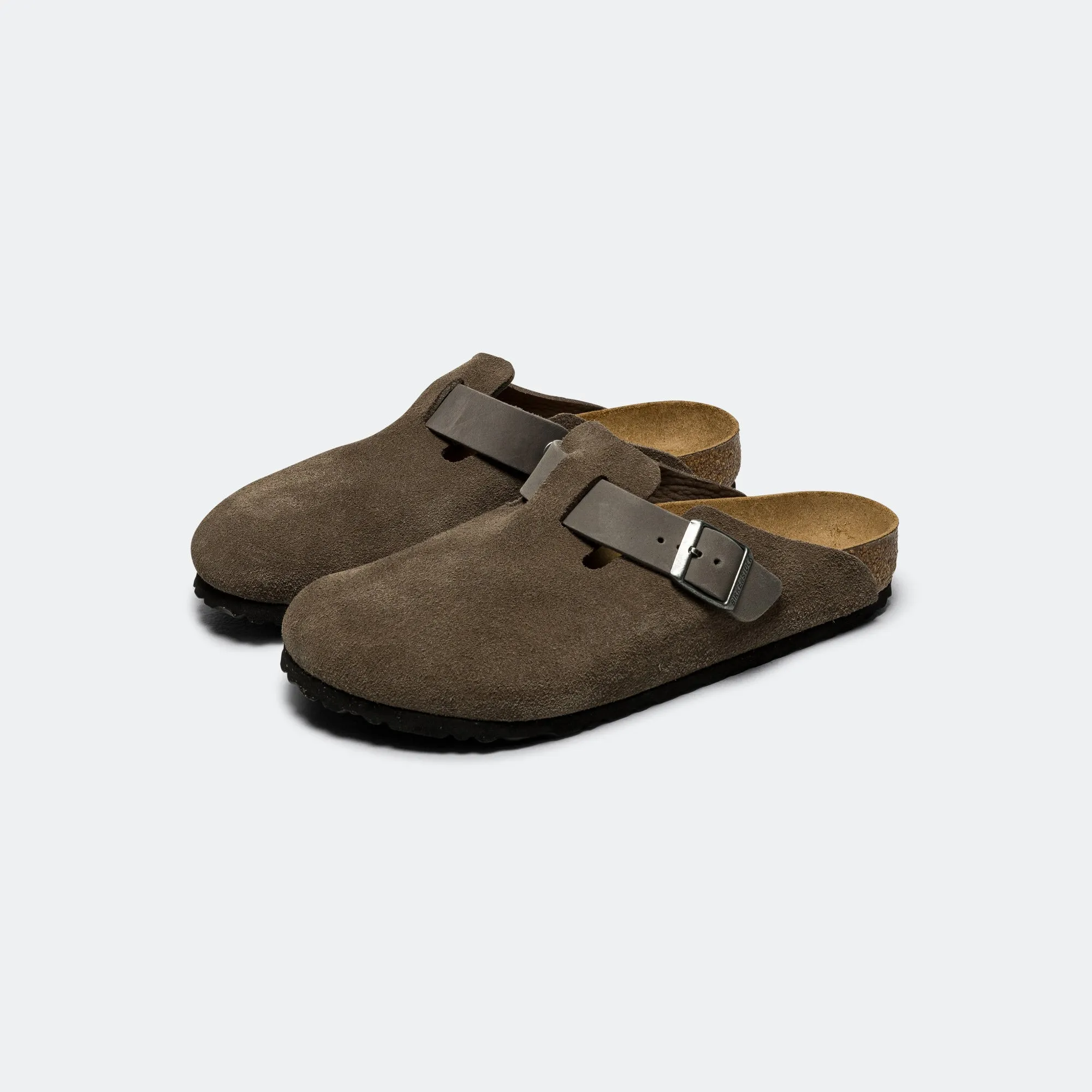 Boston - Concrete Grey Oiled/Suede Leather Chic Footwear for Summer