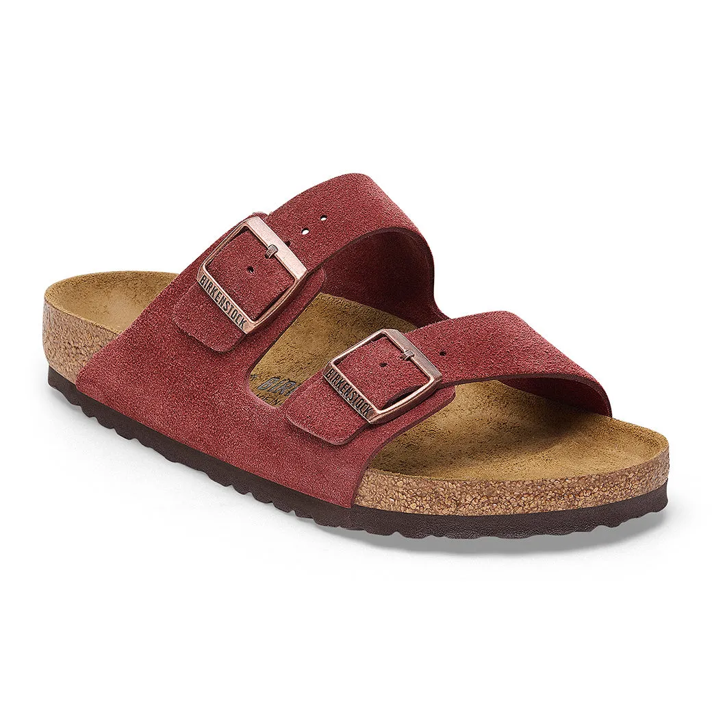 Womens Birkenstock Arizona Suede Narrow in Zinfandel Light Gear