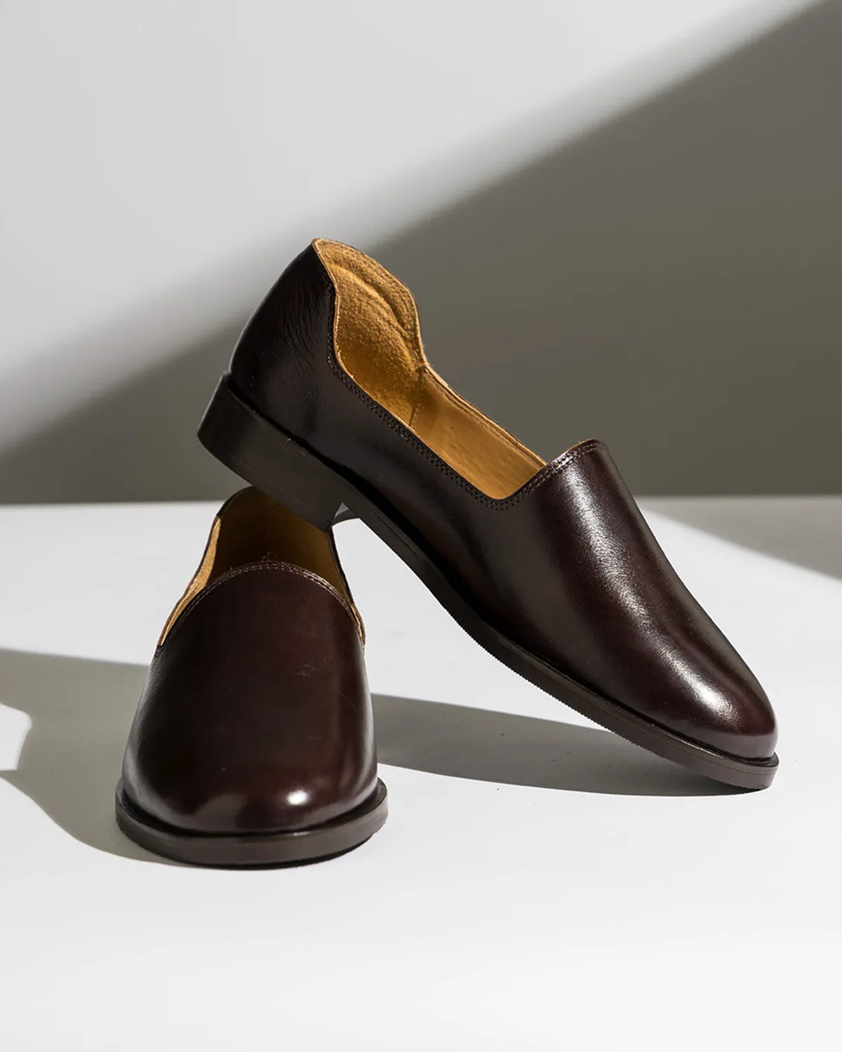 SLIM DARK BROWN LEATHER All-day Comfort