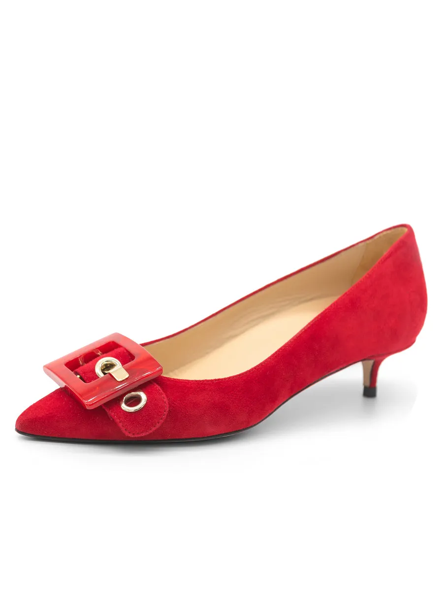 Versatile Diana Pointed Toe Kitten Heel