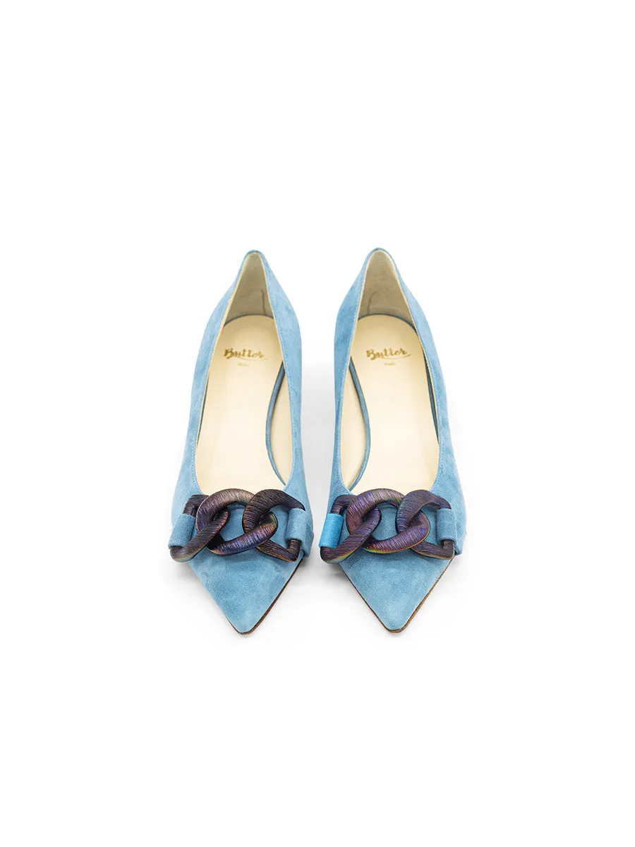 Bimmi Pointed Toe Kitten Heel Signature grip