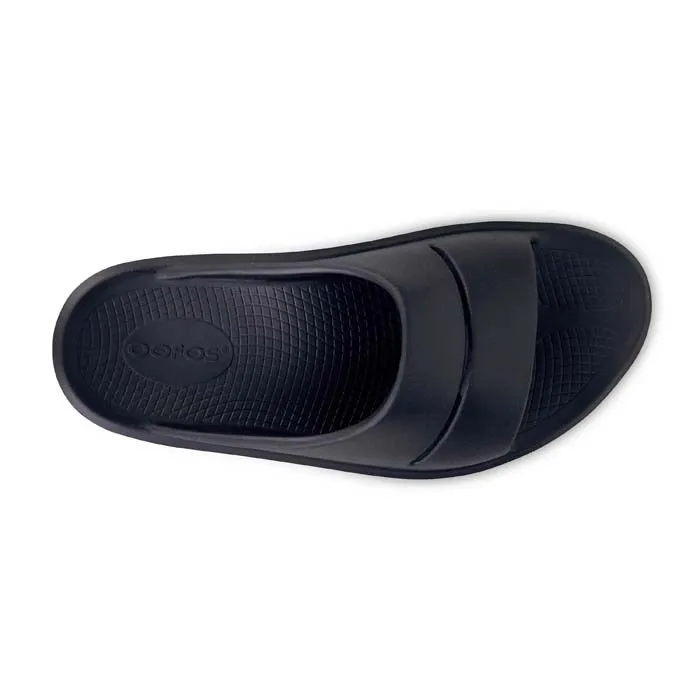 tassel Stylish and Practical Womens Oofos Oomega Ooahh in Black