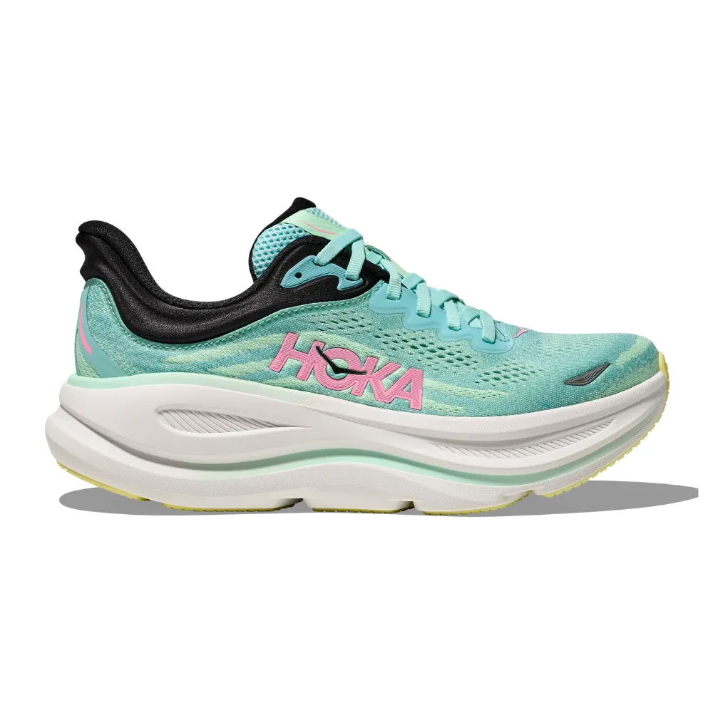 Women's Bondi 9 - Blue Spark / Mint Fluorite ventilated upper running shoes