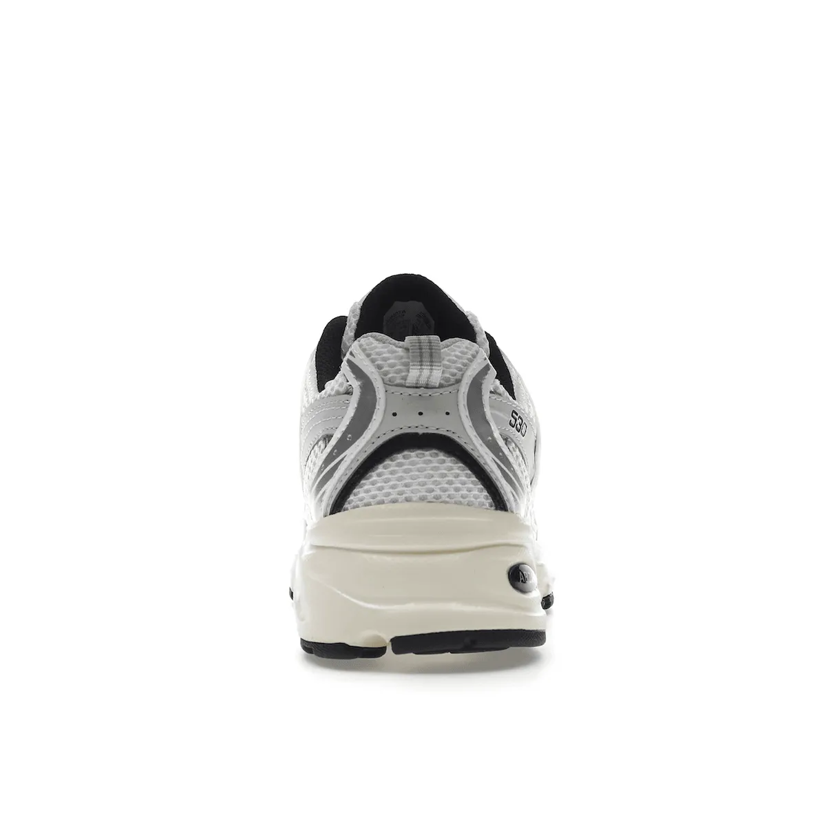 New Balance 530 Silver Cream Travel Day Tear Resistant Stitching
