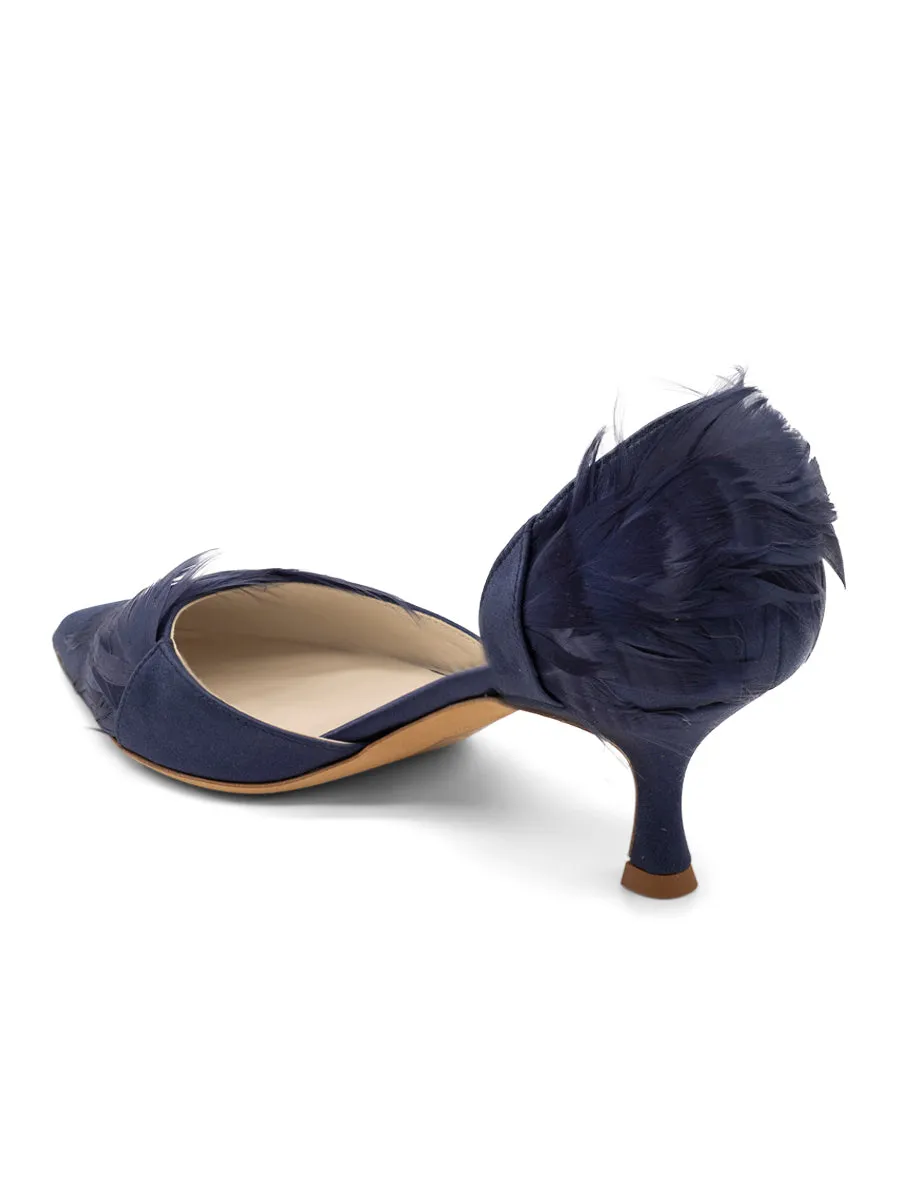 leather - type Sofia d'Orsay Feather Heel