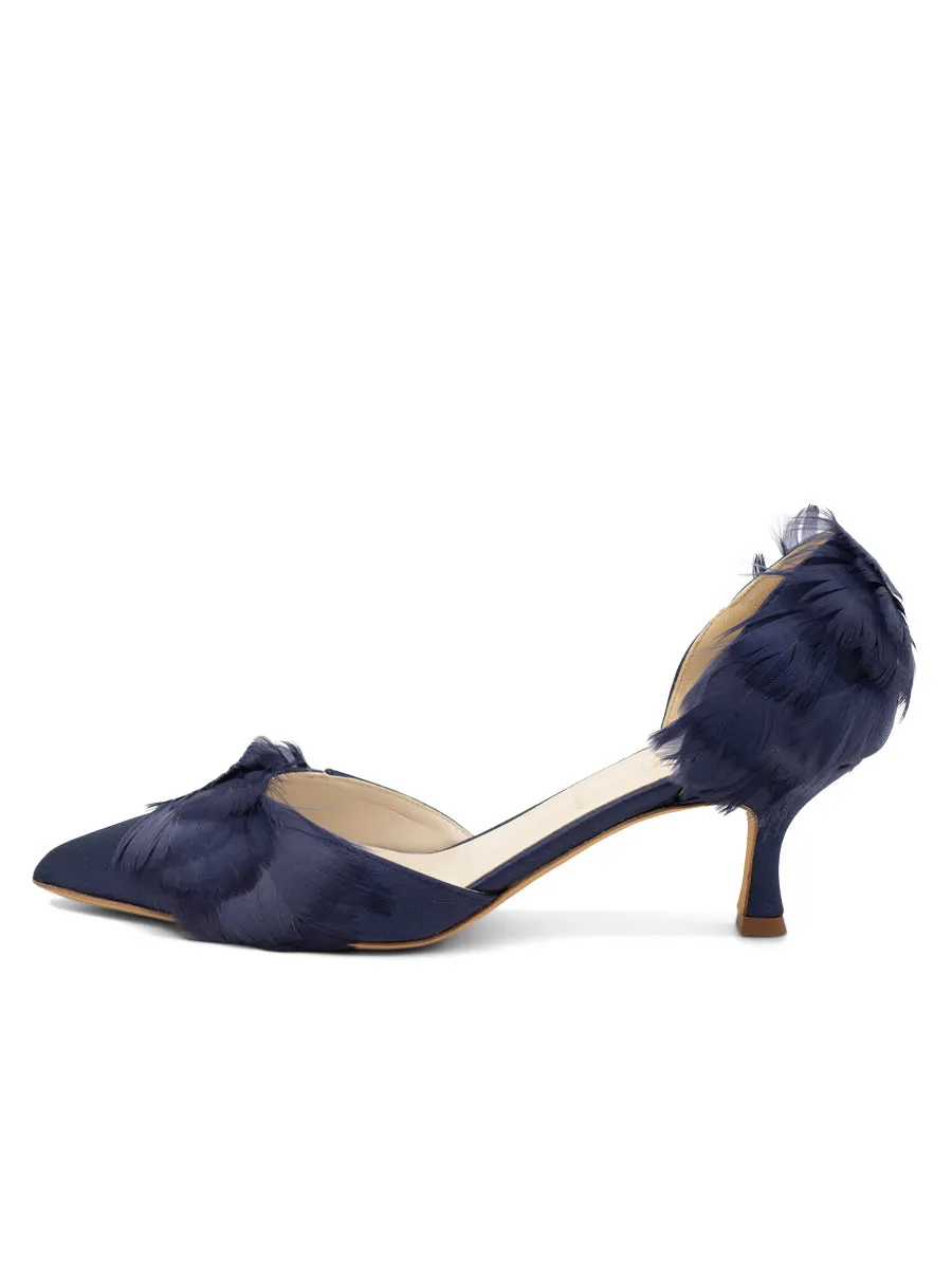 Fashionable Design Sofia d'Orsay Feather Heel