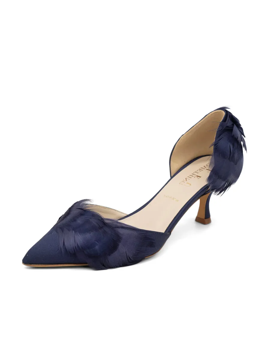 Office Wear Elite Cushioning Sofia d'Orsay Feather Heel
