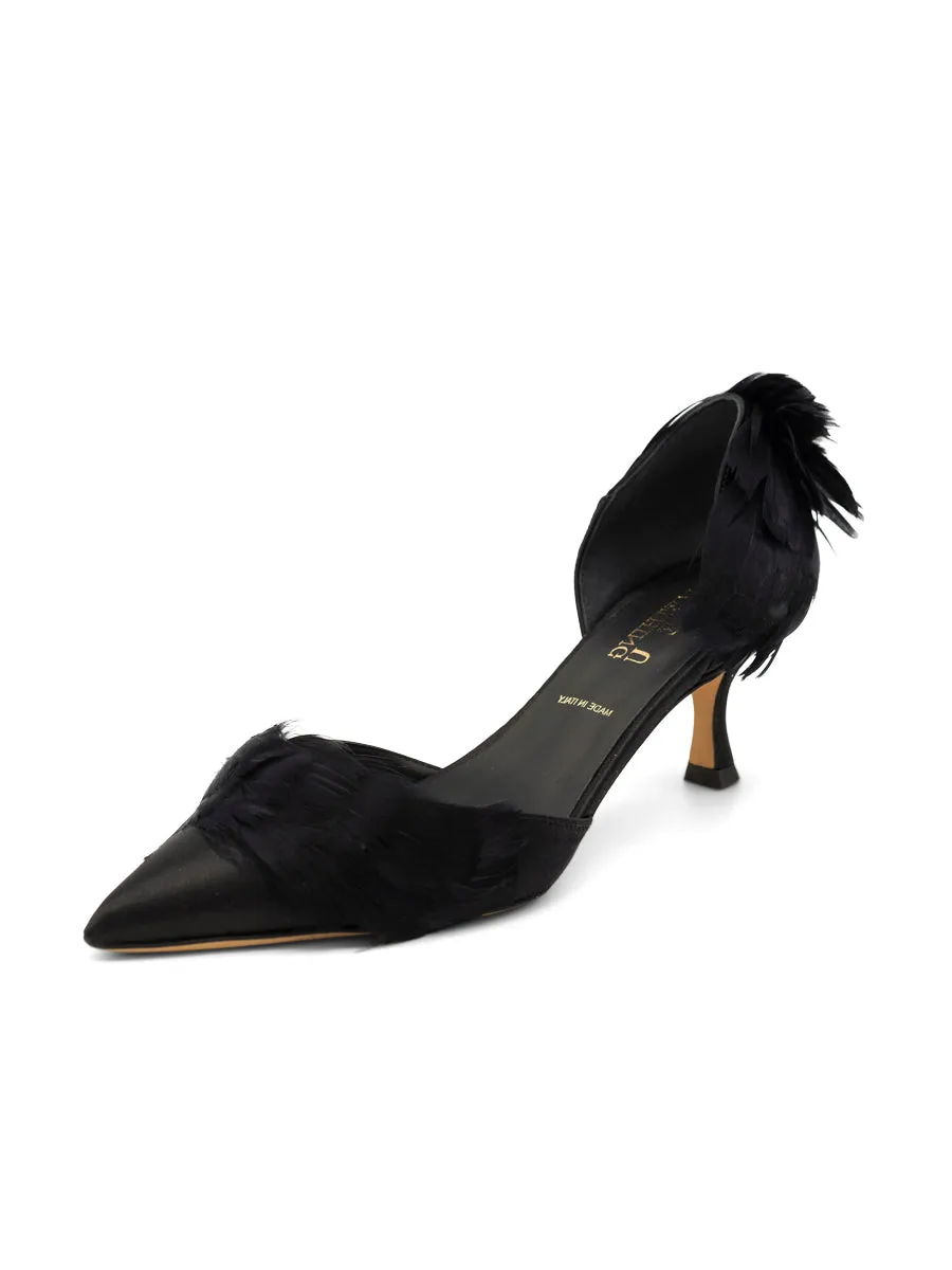 Easy Cushioning Sofia d'Orsay Feather Heel