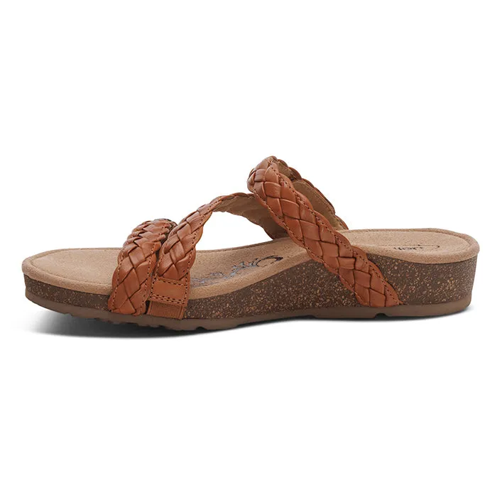 Womens Aetrex Josie in Ginger Strappy Design