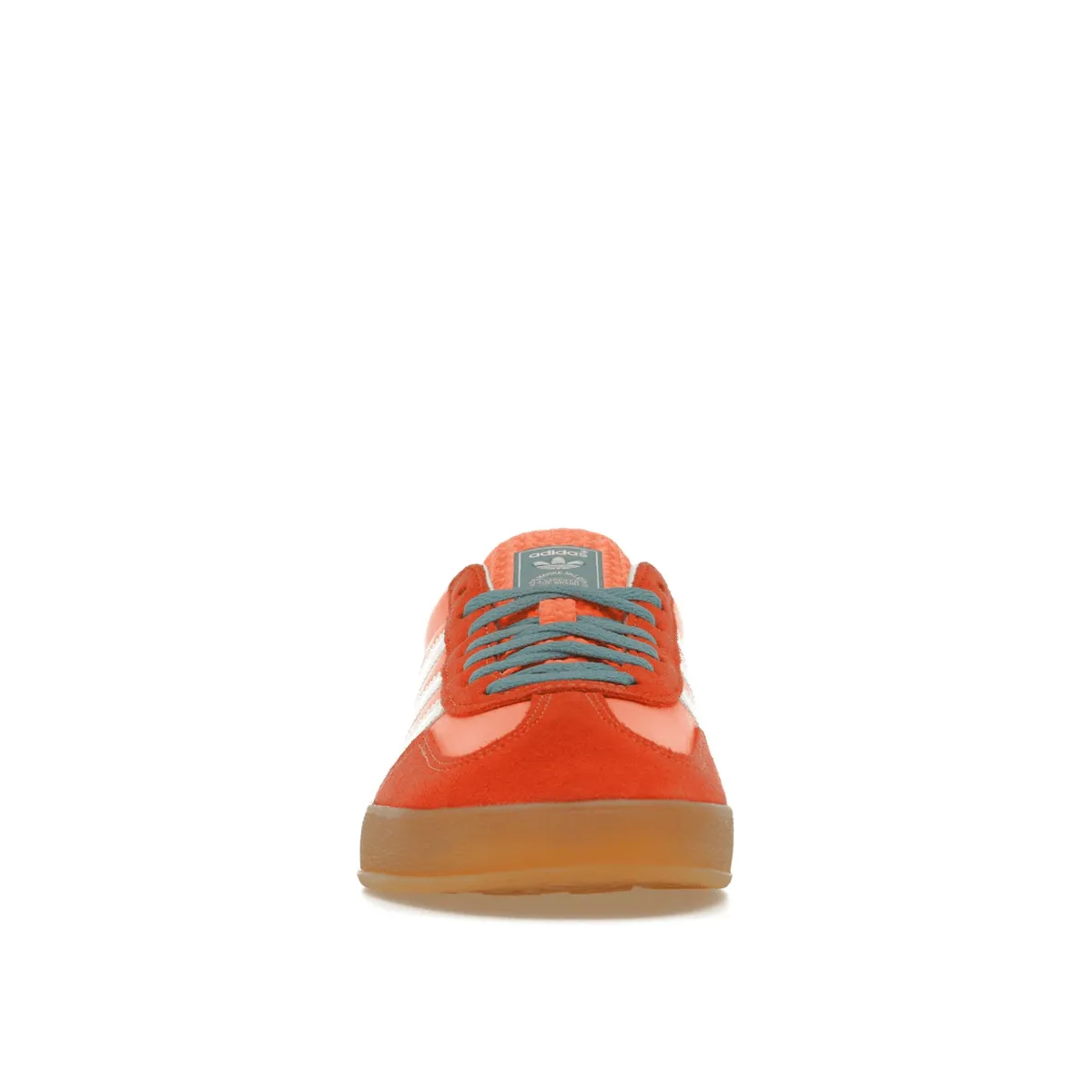 Adidas Gazelle Indoor Beam Orange Sporty Edge Canvas Construction