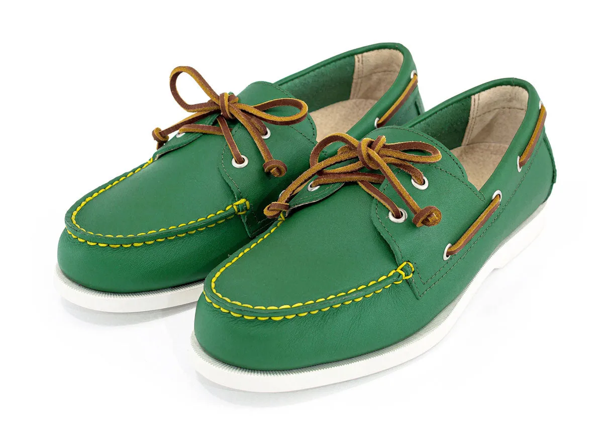 The Shooter McGavins Boat Shoe Coral Glow Zipper Closure