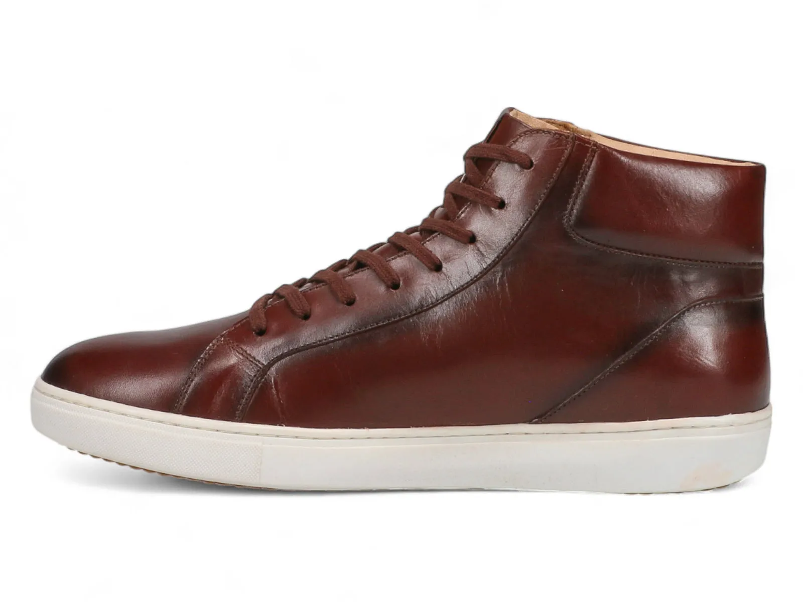 Neutral Shade Foot Soft Michael Ellis Bennett High-Top Sneaker Tobacco