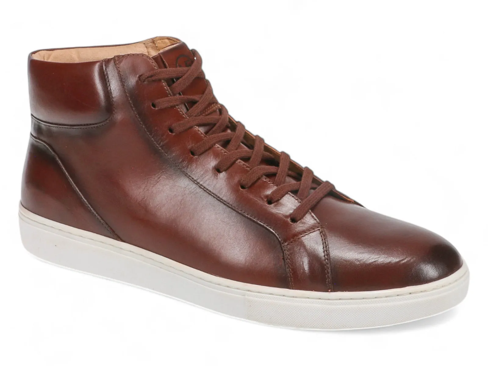 Seam Free Interior Michael Ellis Bennett High-Top Sneaker Tobacco