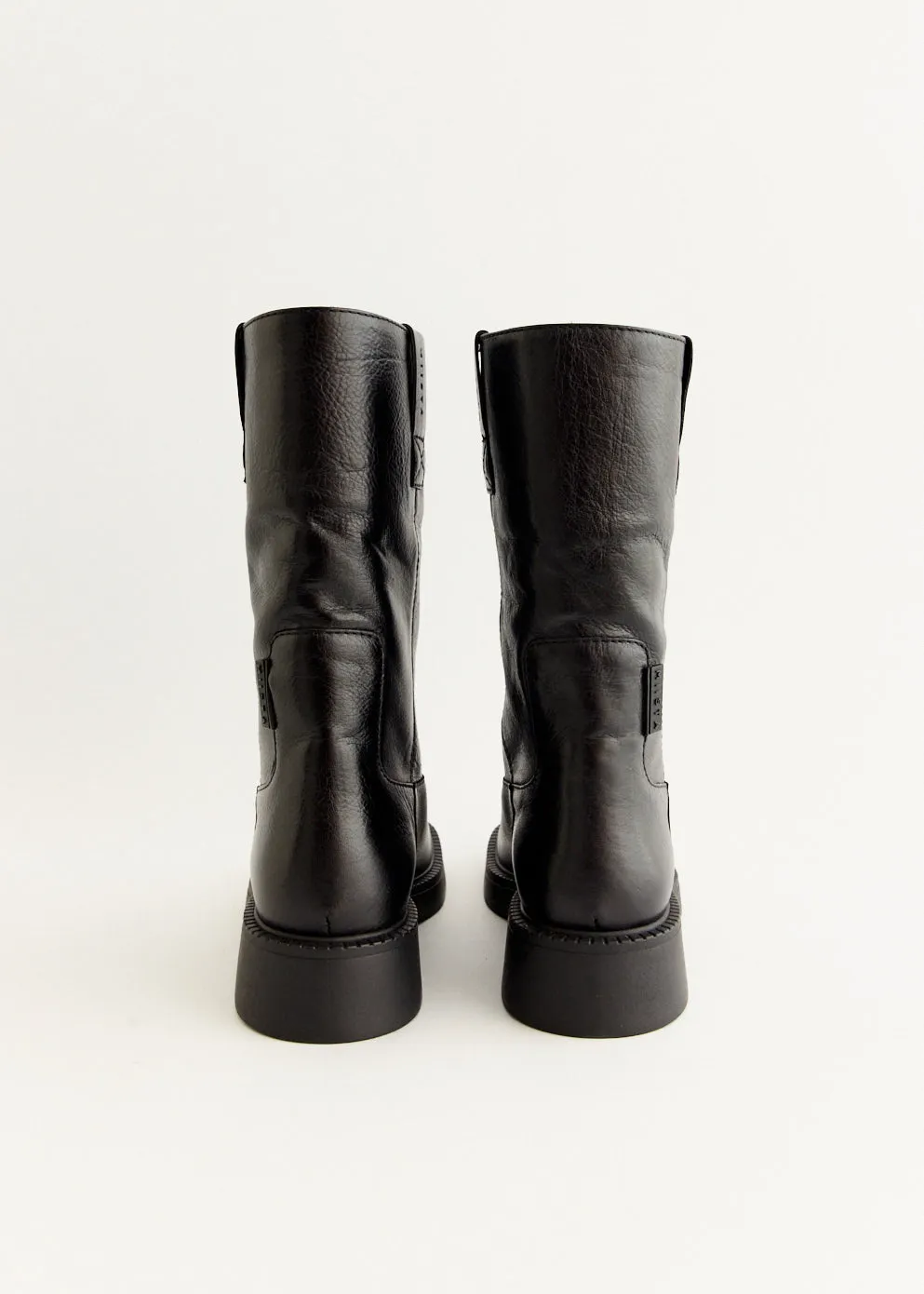 All Occasion Peace Step Aron Raw Black Ankle Boots