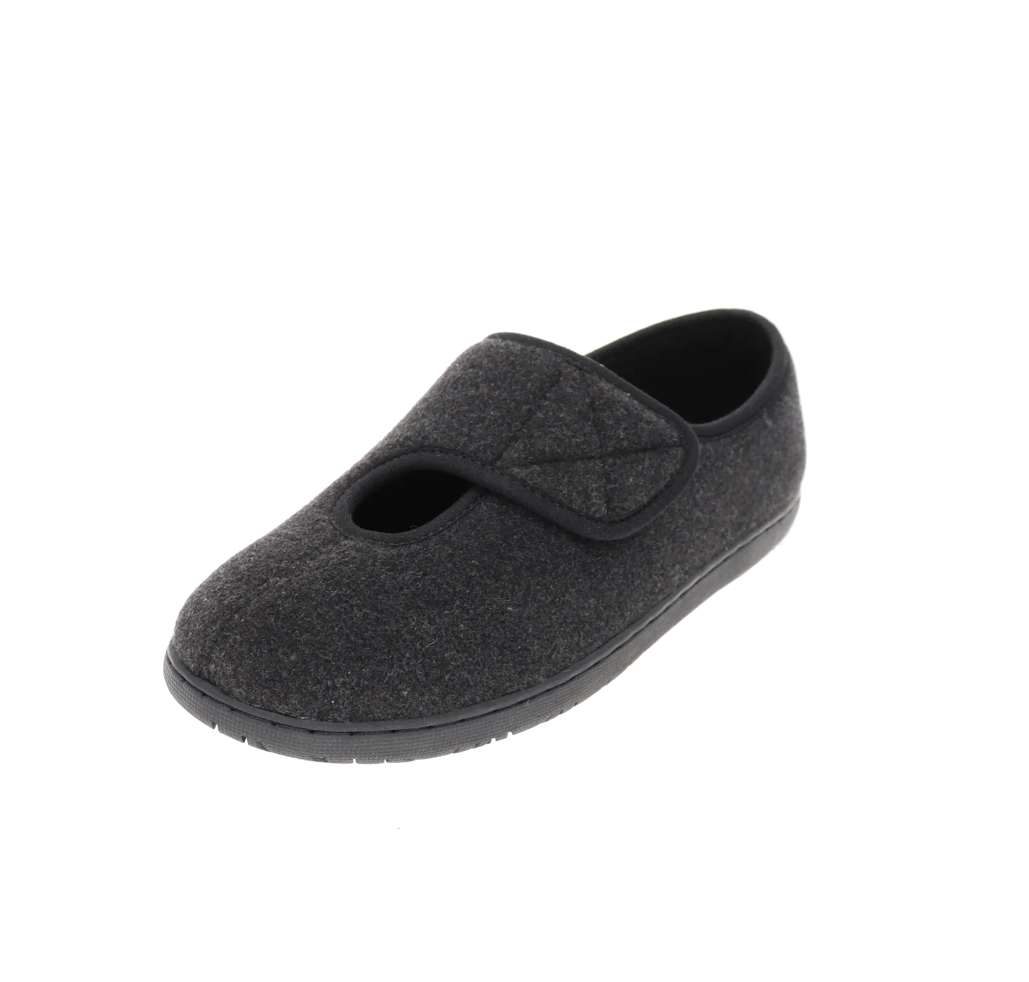 Kendale M2 Black Slipper Smooth Fit Anti Slip Sole