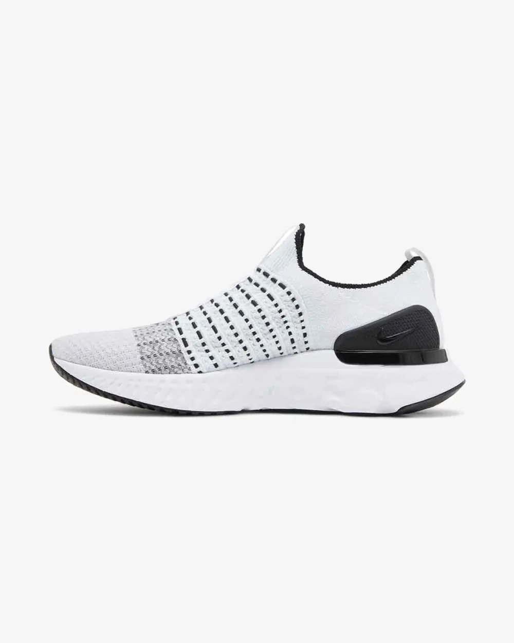 NIKE REACT PHANTOM RUN FLYKNIT 2 BLACK WHITE Soft foam