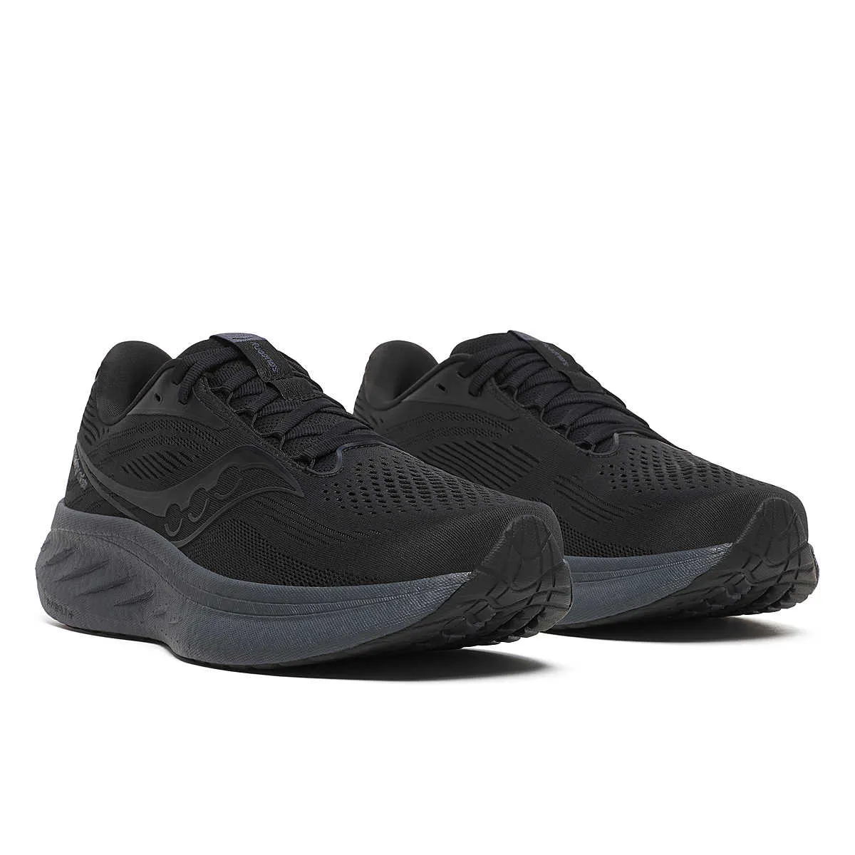 Men's Ride 18 - Black / Shadow arch - support feature shoes leather insole shoes