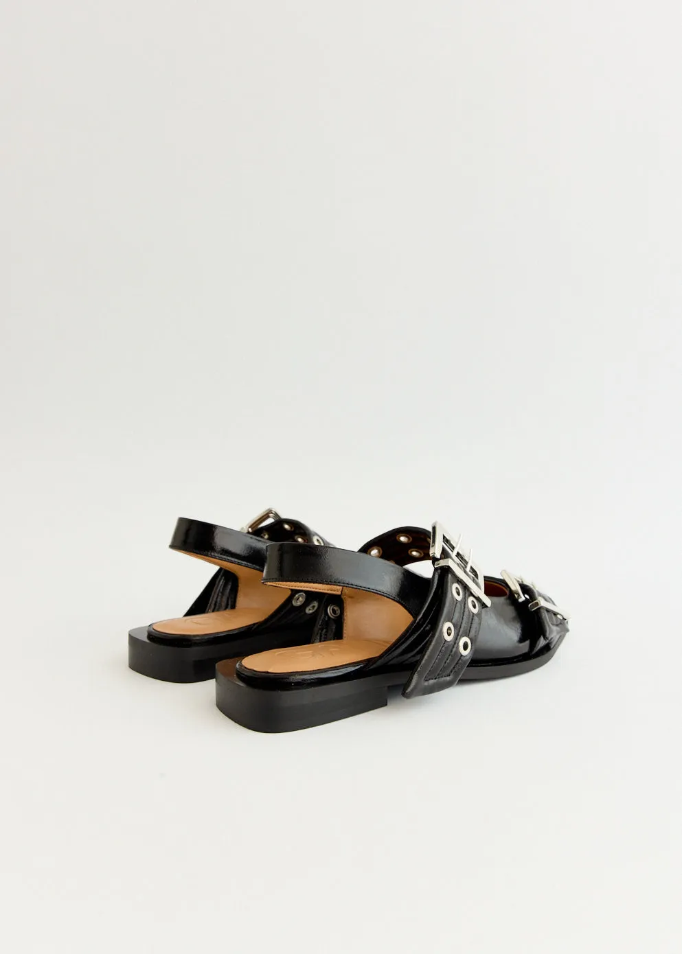 Comfort Flex Chunky Buckle Ballerinas