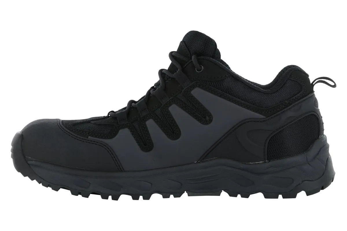 Hoss Eric Lo Aluminum Safety Toe Black Leather Upper