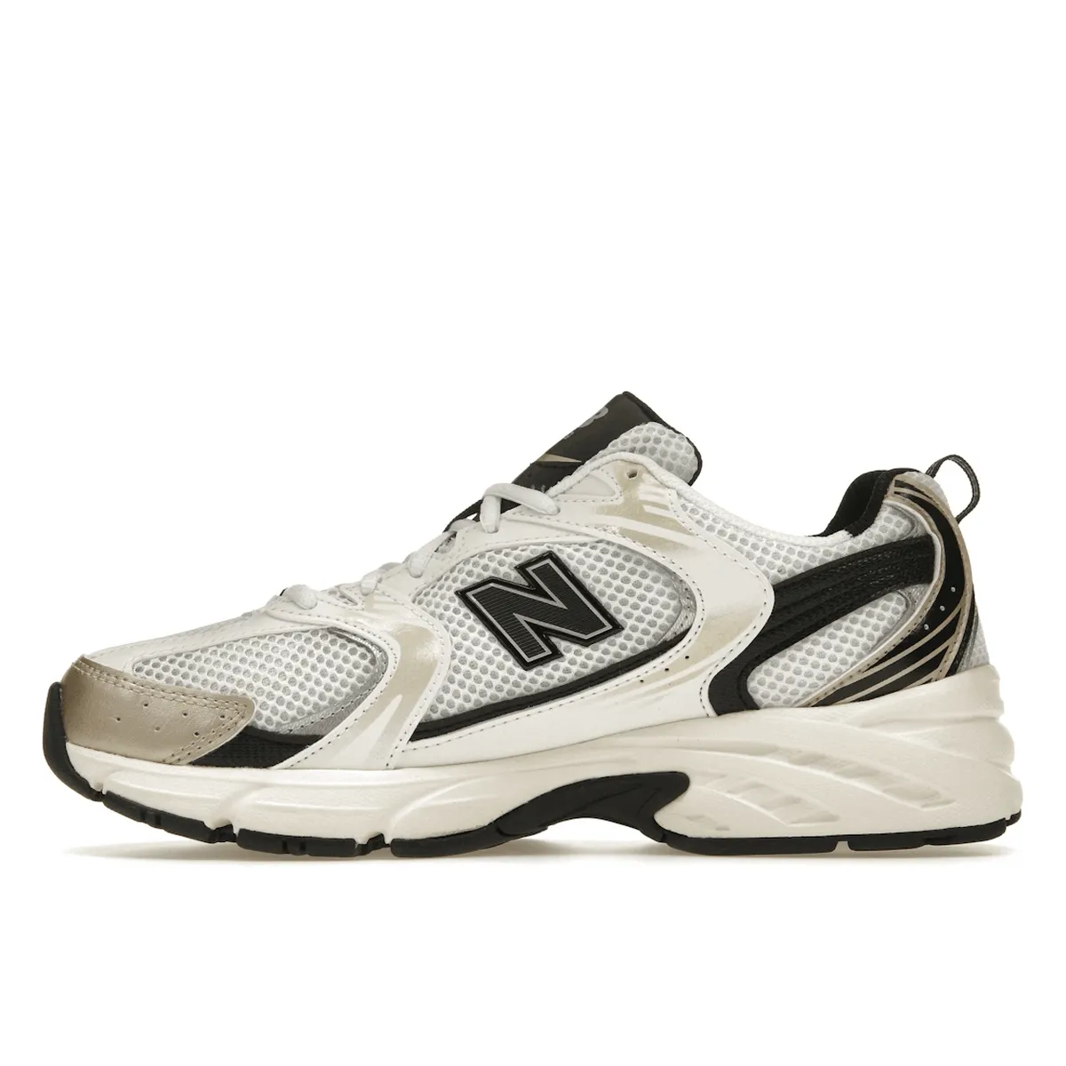 New Balance 530 White Light Gold Metallic Durable Comfort