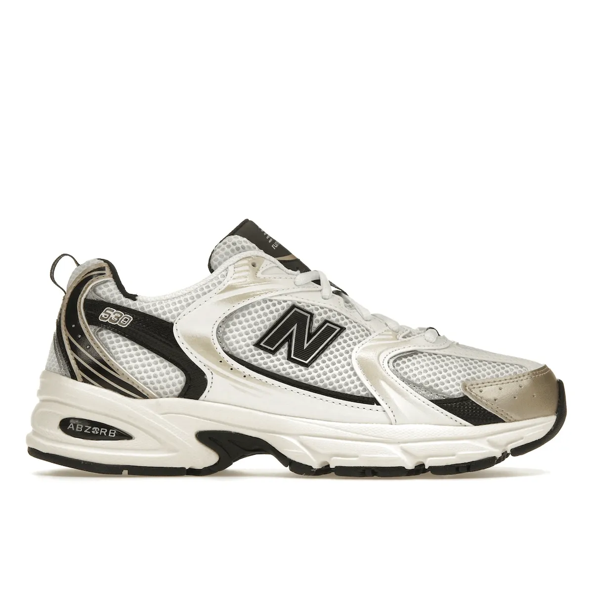 Traction lugs Fashion Staple New Balance 530 White Light Gold Metallic