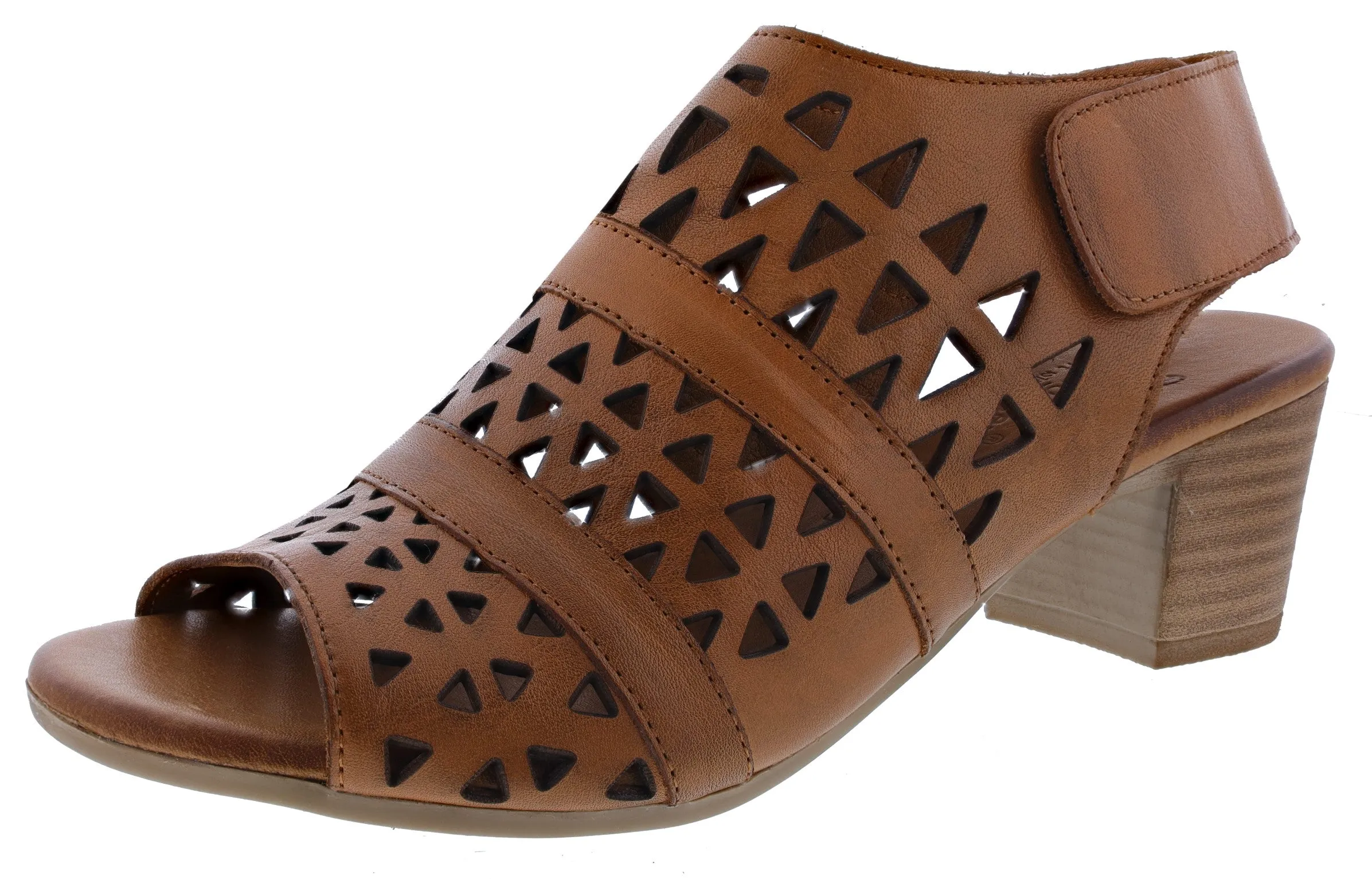Sleek Flip-flops Spring Step Women's Dorotha Adjustable Backstrap Heeled Sandals