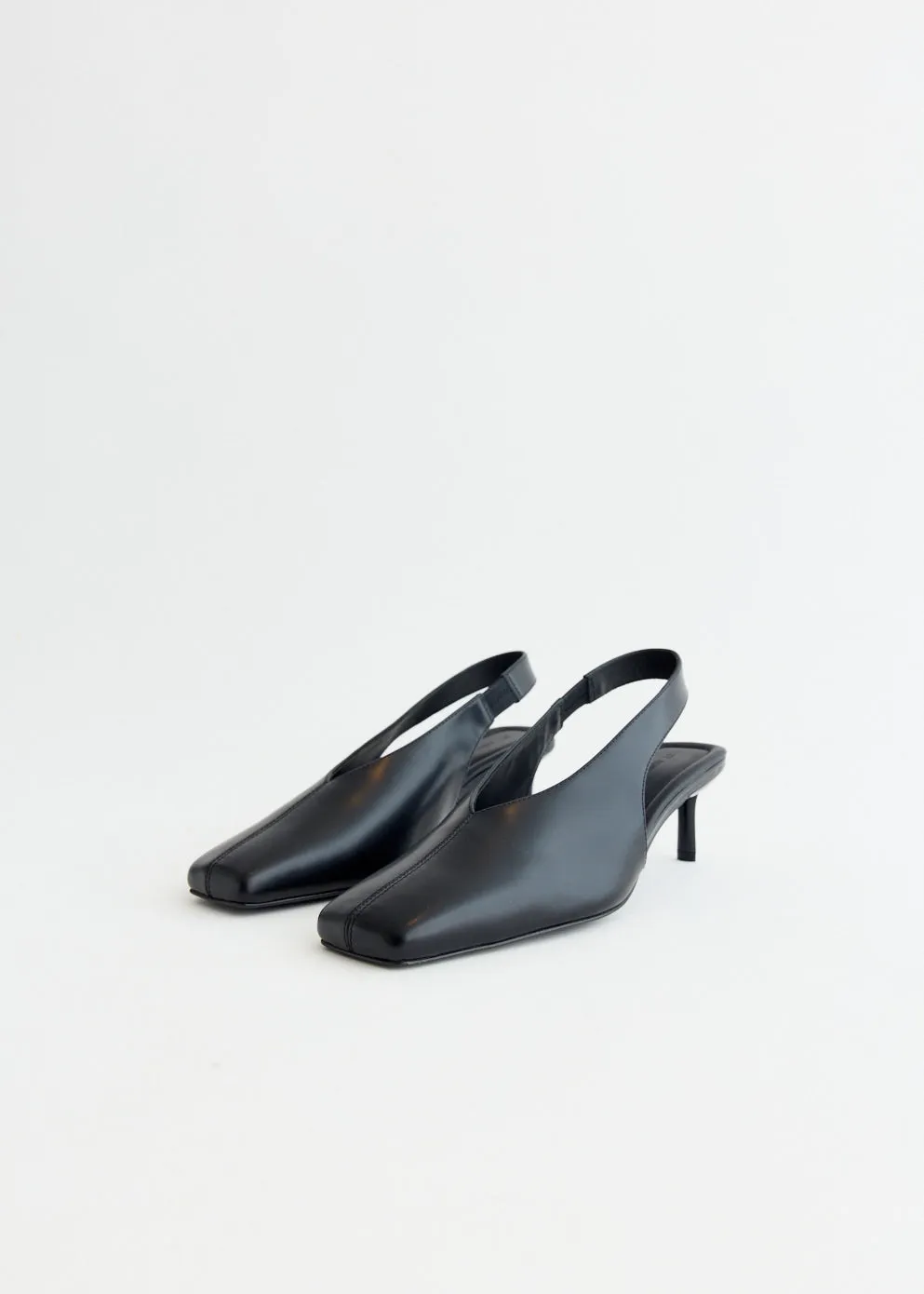 Any Weather Square Toe Sling Back Heel