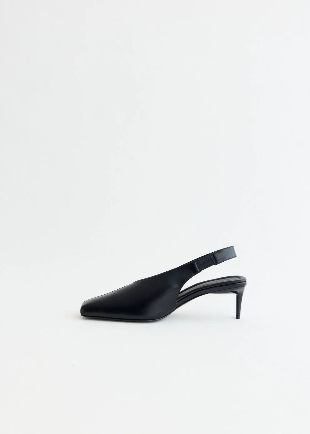 Day-to-Day Comfort Lined Inside Square Toe Sling Back Heel