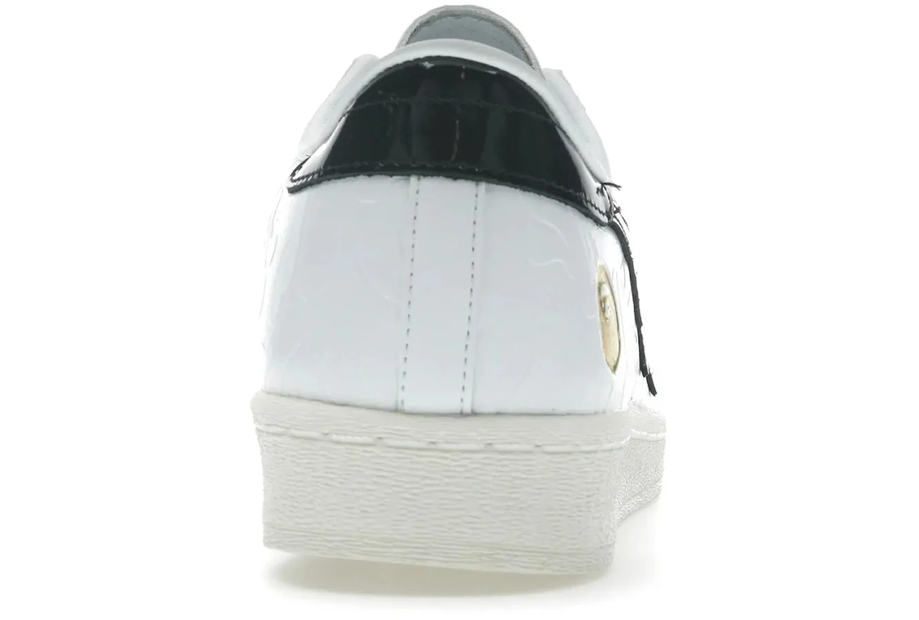 Adidas Superstar Vintage Bape White Black high quality build