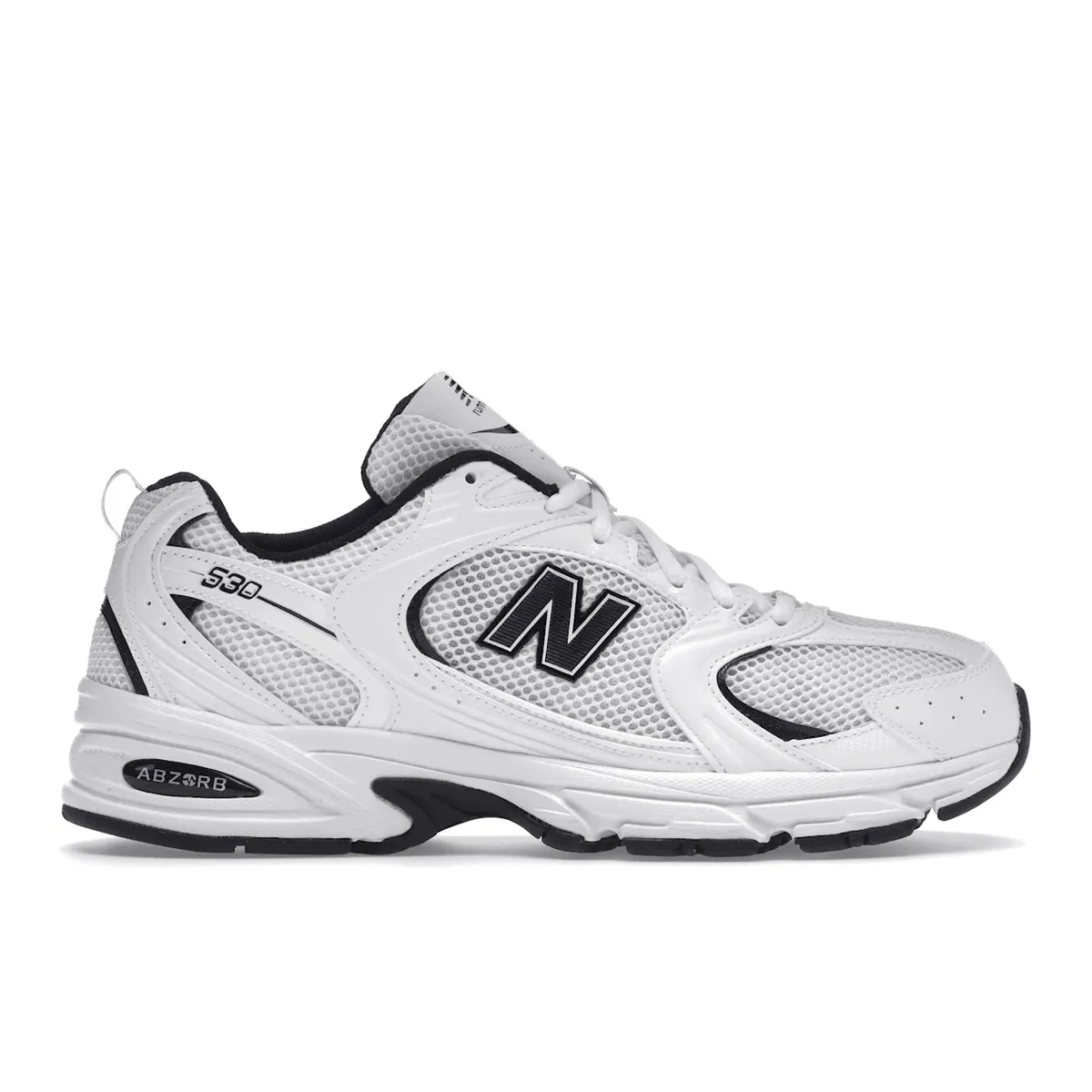 New Balance 530 White Black Details Travel Comfort Orthopedic Design